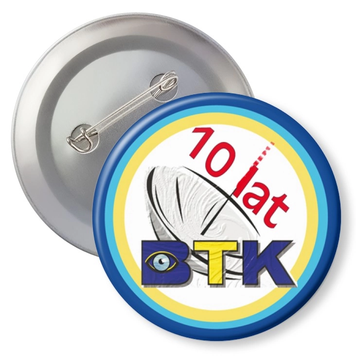 przypinka10 lat BTK