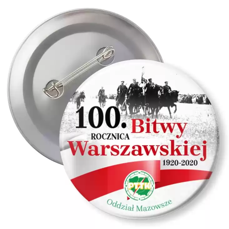 przypinka z agrafką 100. rocznica Bitwy Warszawskiej