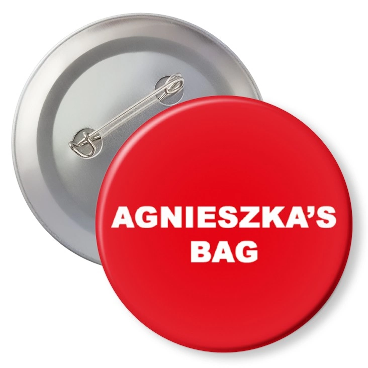 przypinka z agrafką Agnieszka`s bag