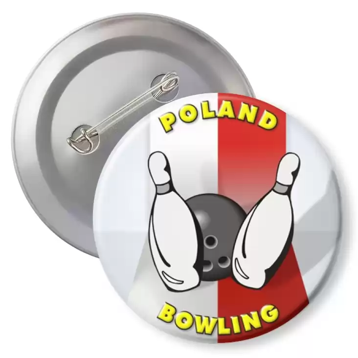 przypinka z agrafką Bowling Poland 2006