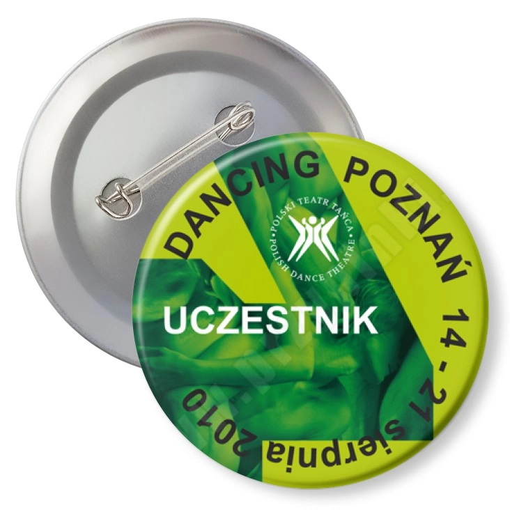 przypinka z agrafką Dancing Poznań 2010 - uczestnik
