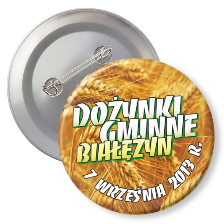 przypinka z agrafką Dożynki Gminne Białężyn