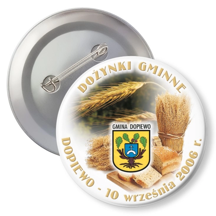 przypinka z agrafką Dożynki Gminne - Dopiewo