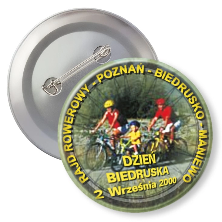 przypinka z agrafką Dzień Biedruska 2000