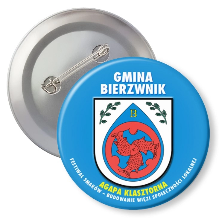 przypinka agrafka Gmina Bierzwnik