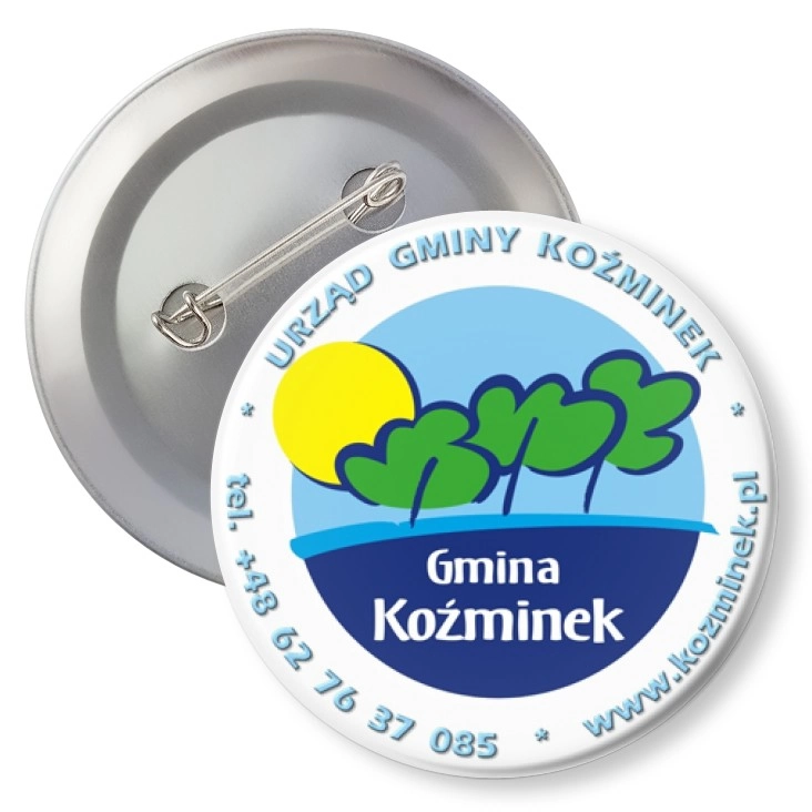 przypinka z agrafką Gmina Koźminek