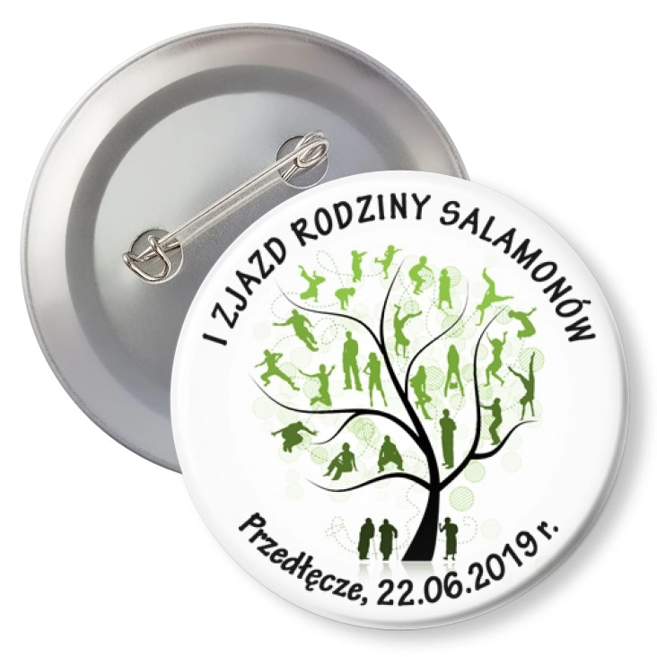 przypinka z agrafką I Zjazd Rodziny Salomonów