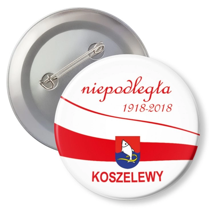 przypinka z agrafką Koszelewy