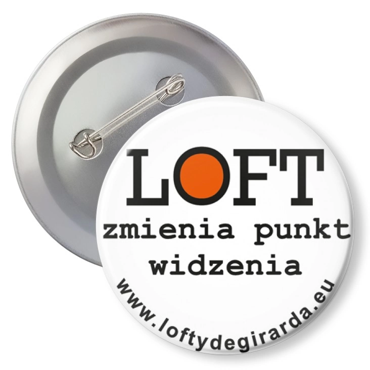 przypinka z agrafką LOFT - zmień punkt widzenia