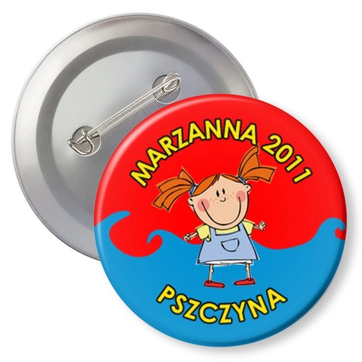 przypinka z agrafką Marzanna 2011