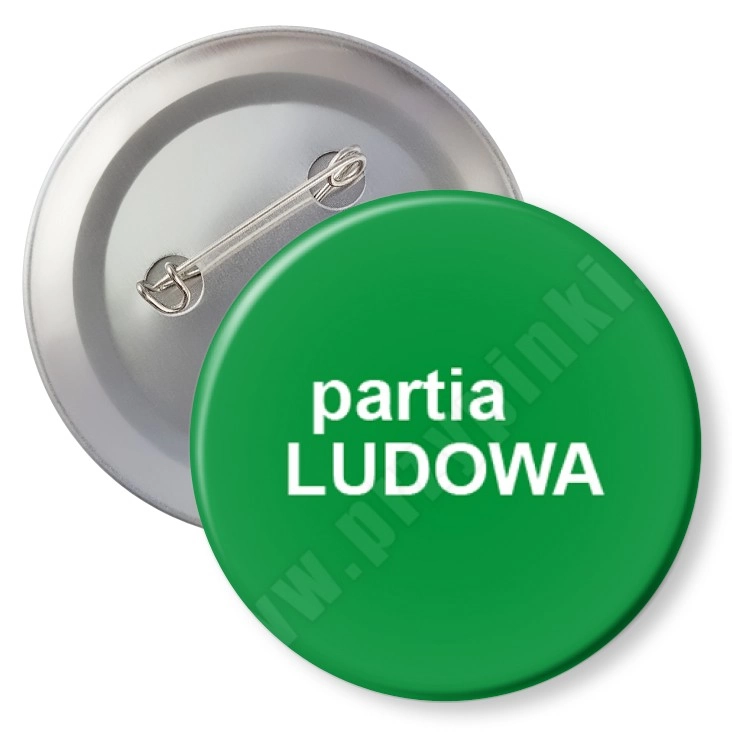 przypinka z agrafką Partia ludowa