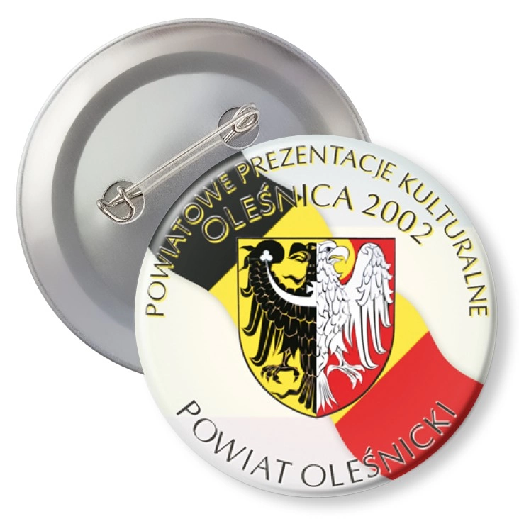 przypinka z agrafką Powiatowe Prezentacje Kulturowe 2002