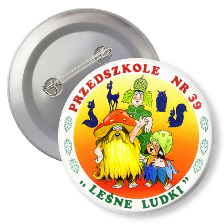 przypinka z agrafką Przedszkole nr 39