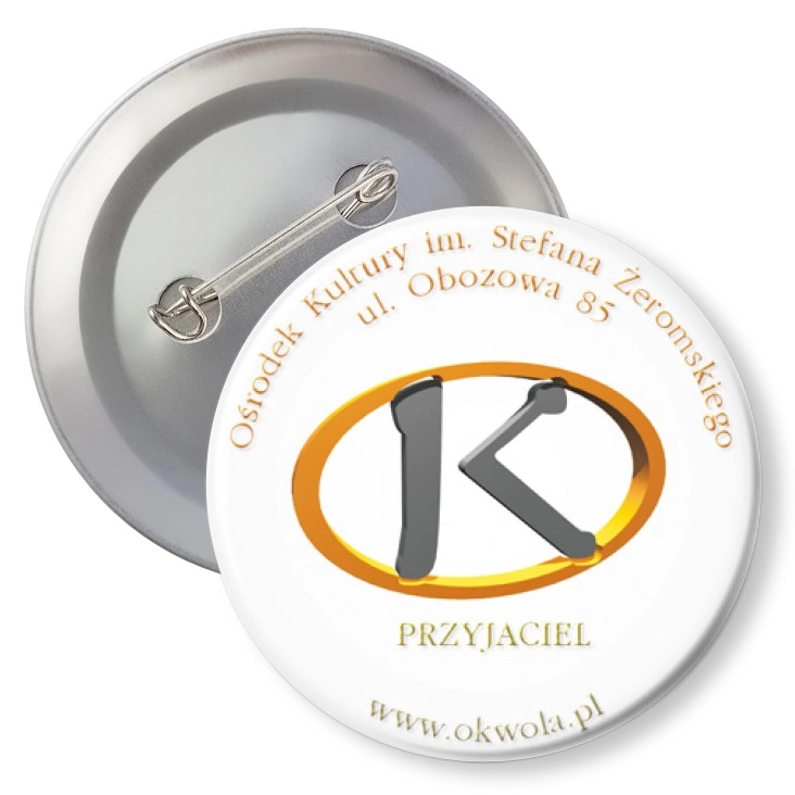przypinka z agrafką Przyjaciel
