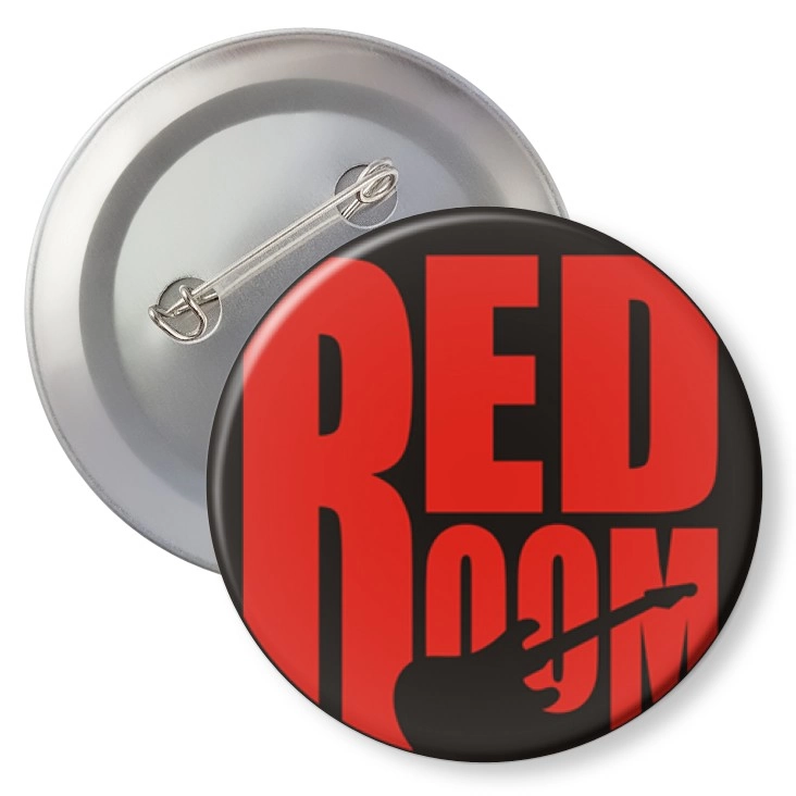 przypinka z agrafką Red Room
