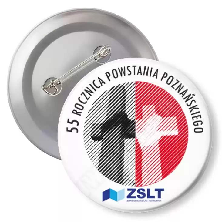 przypinka z agrafką Rocznica Powstania Poznańskiego
