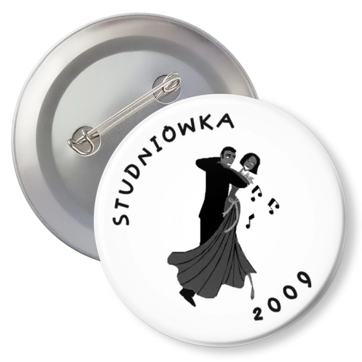 przypinka z agrafką Studniówka 2009