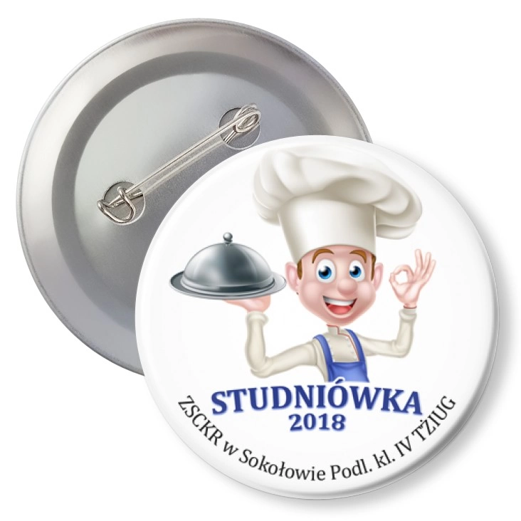 przypinka z agrafką Studniówka 2018