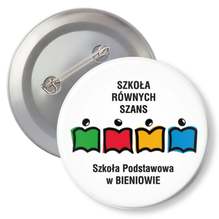 przypinka z agrafką Szkoła Podstawowa w Bieniowie