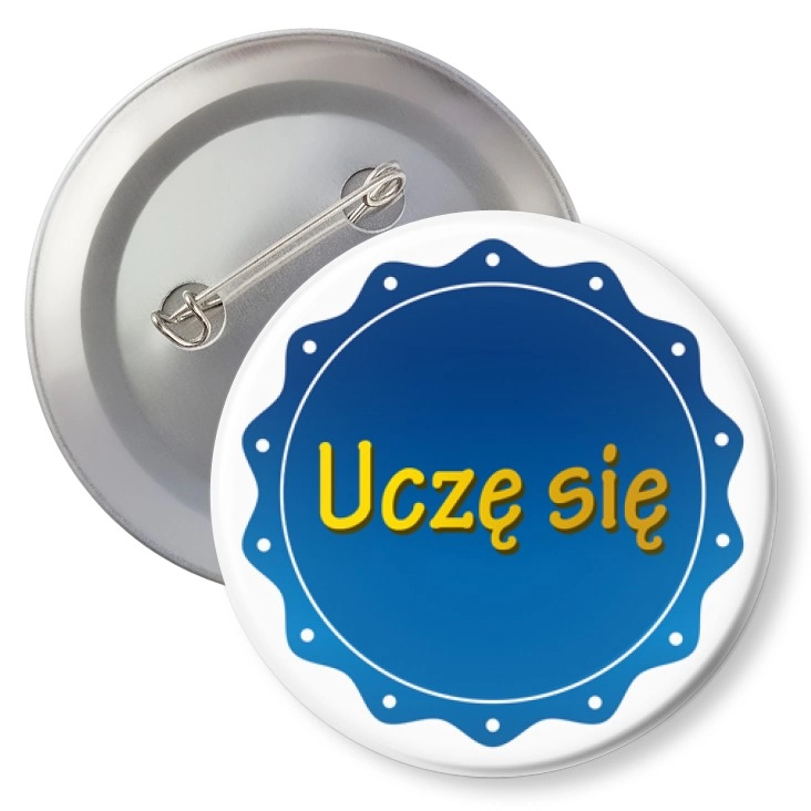 przypinka z agrafką Uczę się