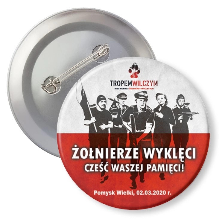 przypinka z agrafką Żołnierze wyklęci, Pomysk Wielki