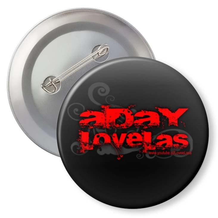 przypinka z agrafką a Day LoveLas