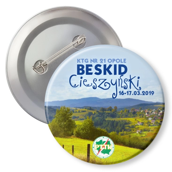 przypinka z agrafką Beskid Cieszyński