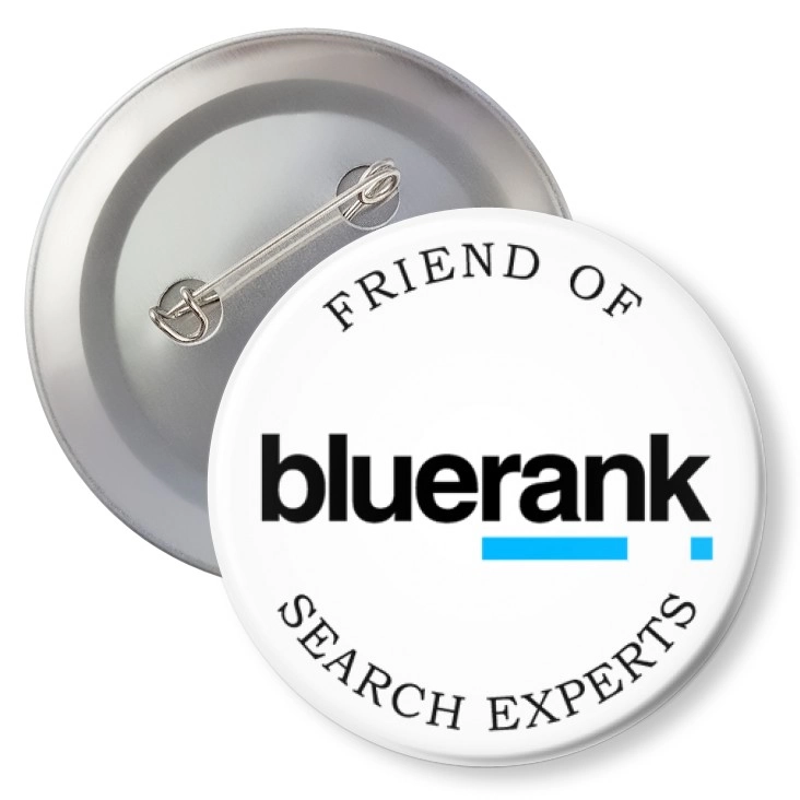 przypinka z agrafką Bluerank search experts