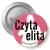 Przypinka z agrafką Czyta elita