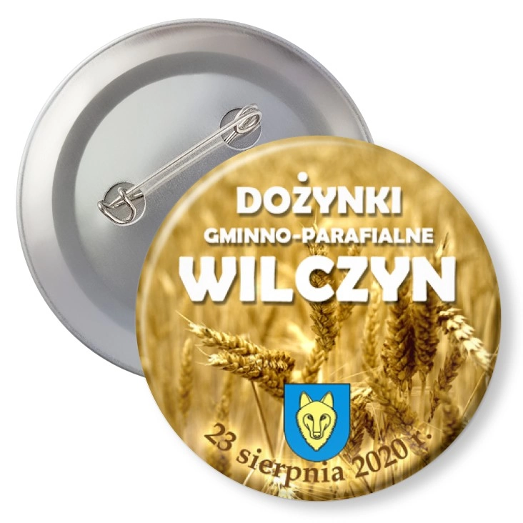 przypinka z agrafką Dożynki Gminno-Parafialne Wilczyn