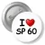 Przypinka z agrafką I love SP 60