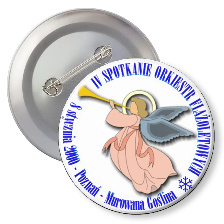 przypinka z agrafką IV Spotkanie Orkiestr Flażoletowych
