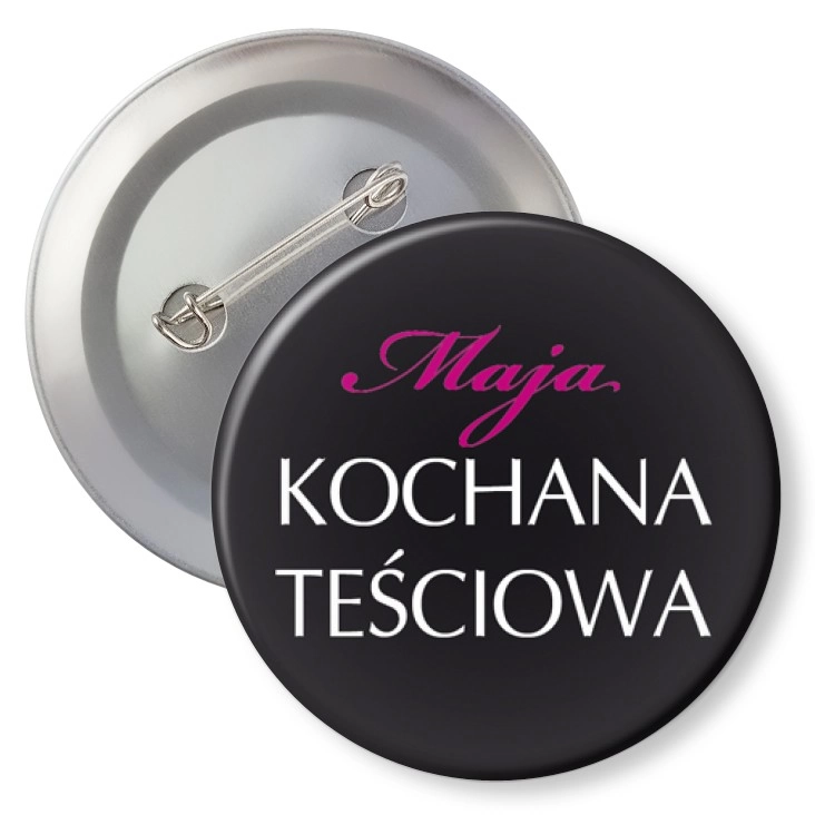 przypinka z agrafką Kochana teściowa