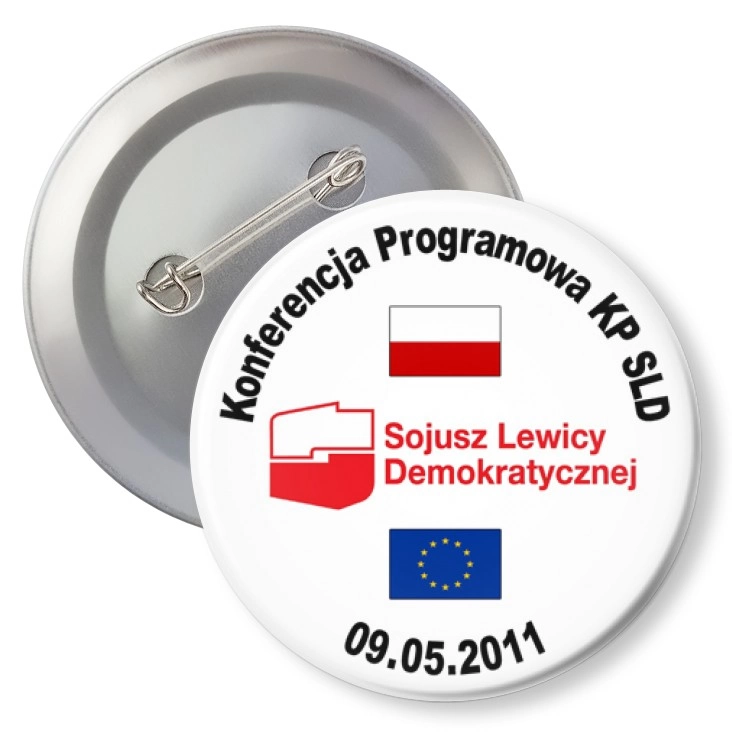 przypinka z agrafką Konferencja Programowa KP SLD