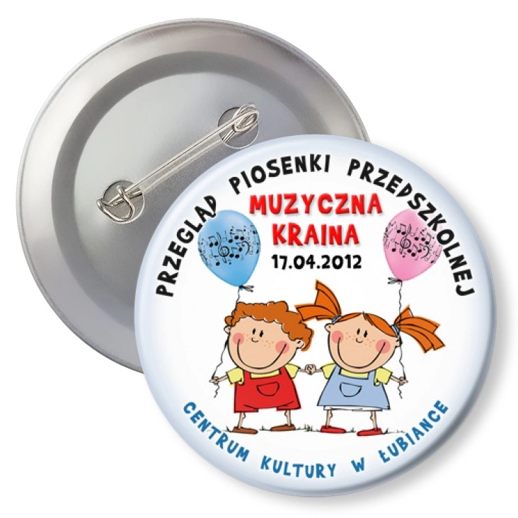 przypinka z agrafką Muzyczna Kraina 2012