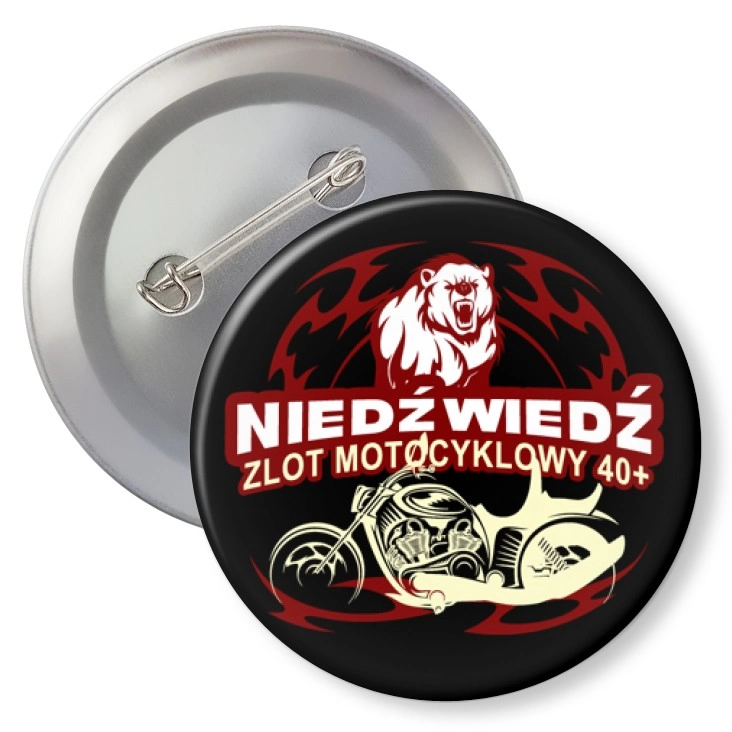 przypinka agrafka Niedźwiedź