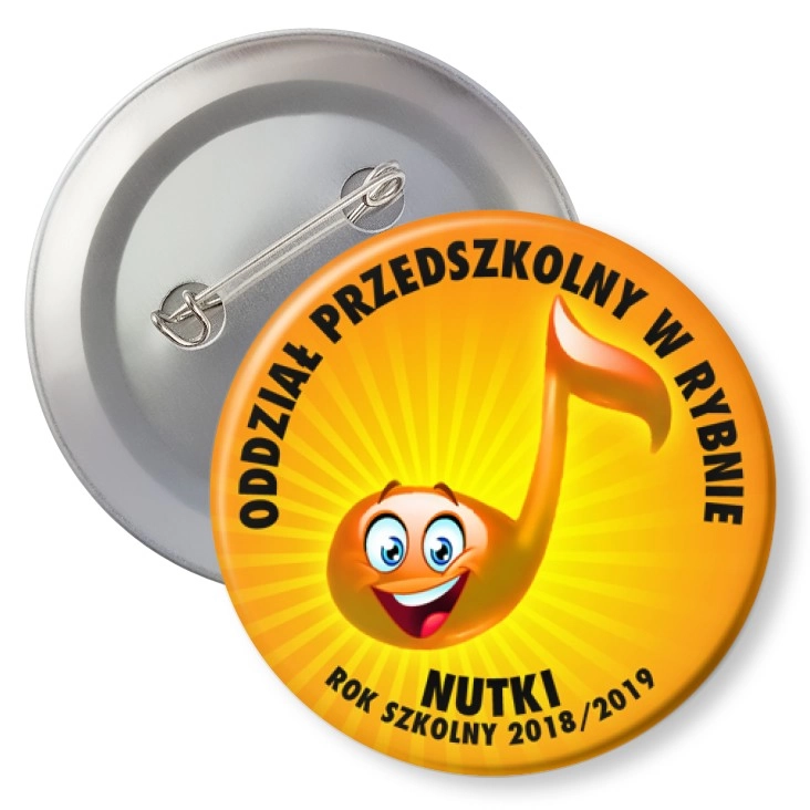 przypinka z agrafką Nutki