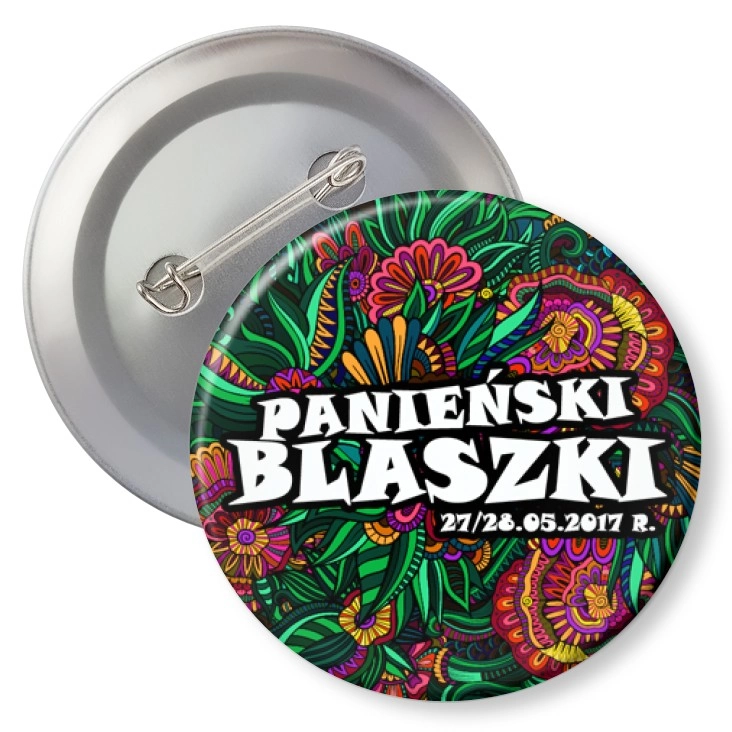 przypinka z agrafką Panieński Blaszki