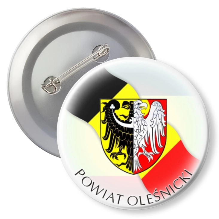 przypinka z agrafką Powiat Oleśnicki
