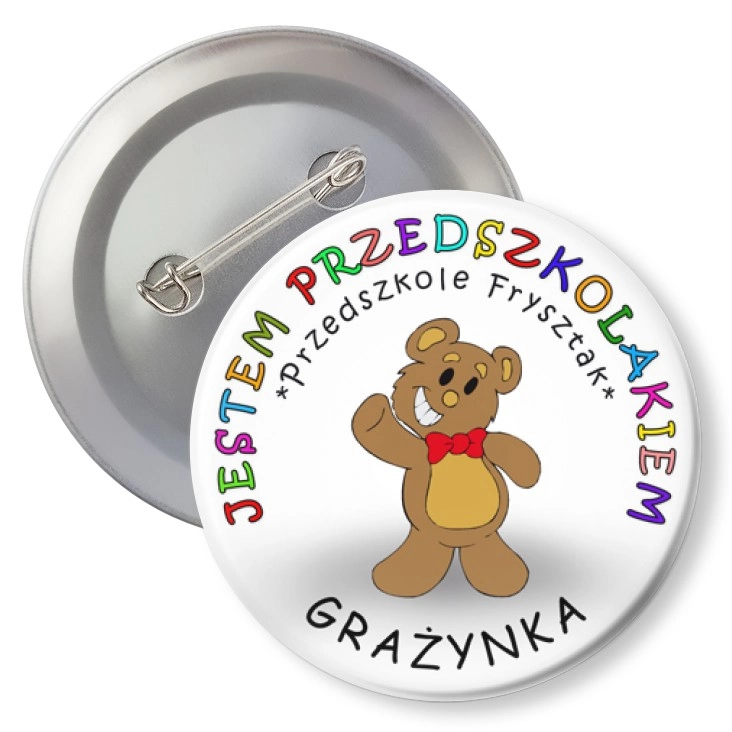 przypinkaPrzedszkole Frysztak - misie