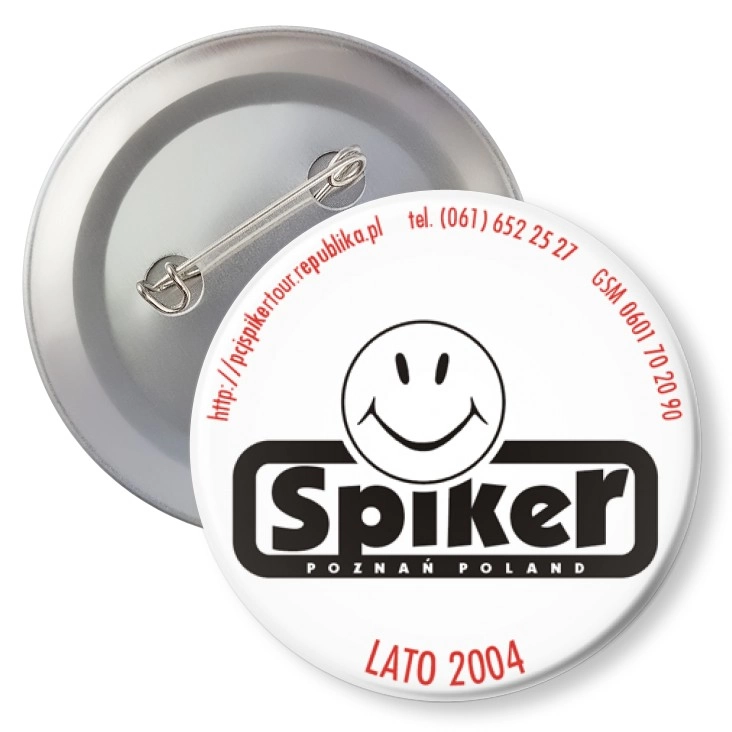 przypinka z agrafką Spiker