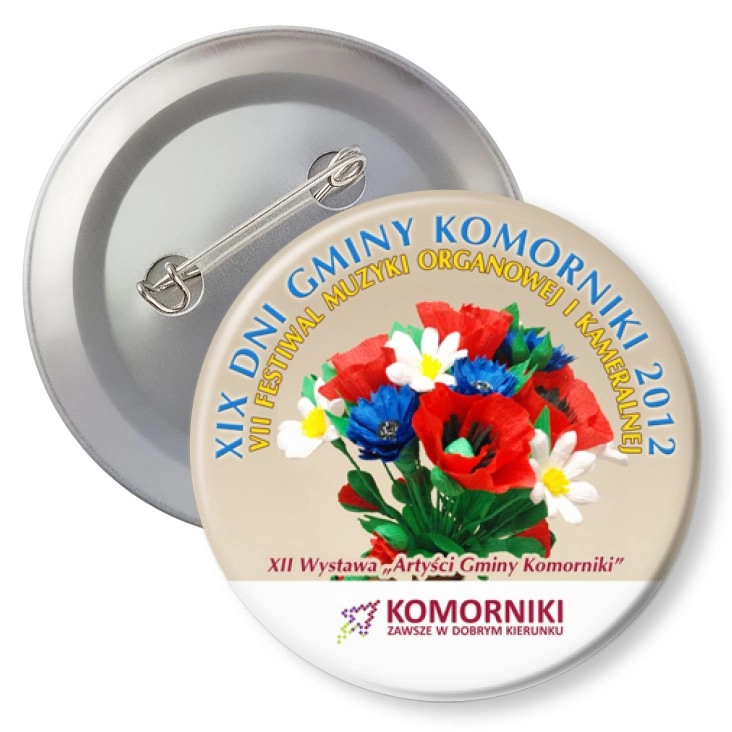 przypinka z agrafką XIX Dni Gminy Komorniki