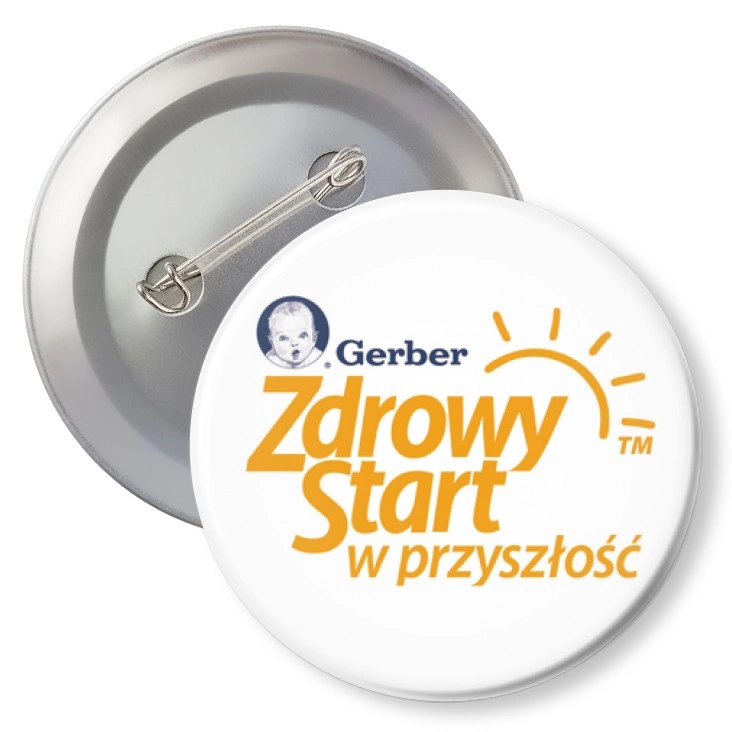 przypinka z agrafką Zdrowy start