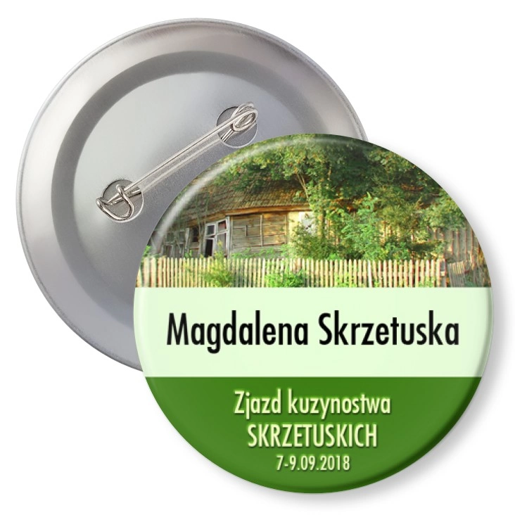przypinka z agrafką Zjazd kuzynostwa Skrzetuskich