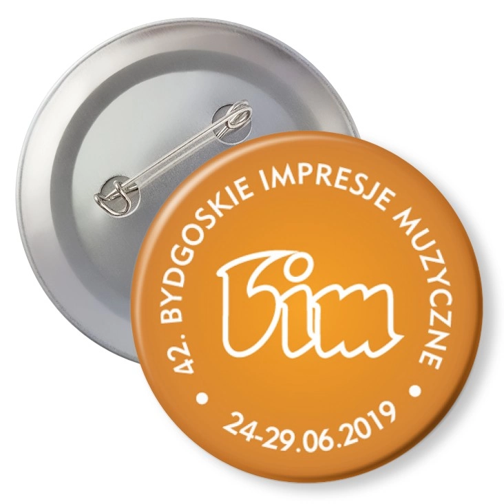 przypinka agrafka 42. Bydgoskie Impresje Muzyczne