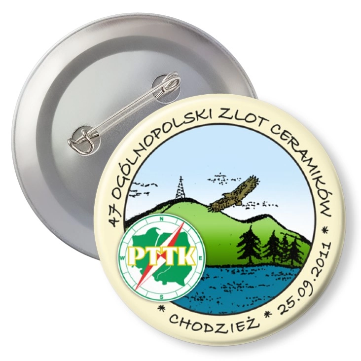 przypinka z agrafką 47 Ogólnopolski Zlot Ceramików