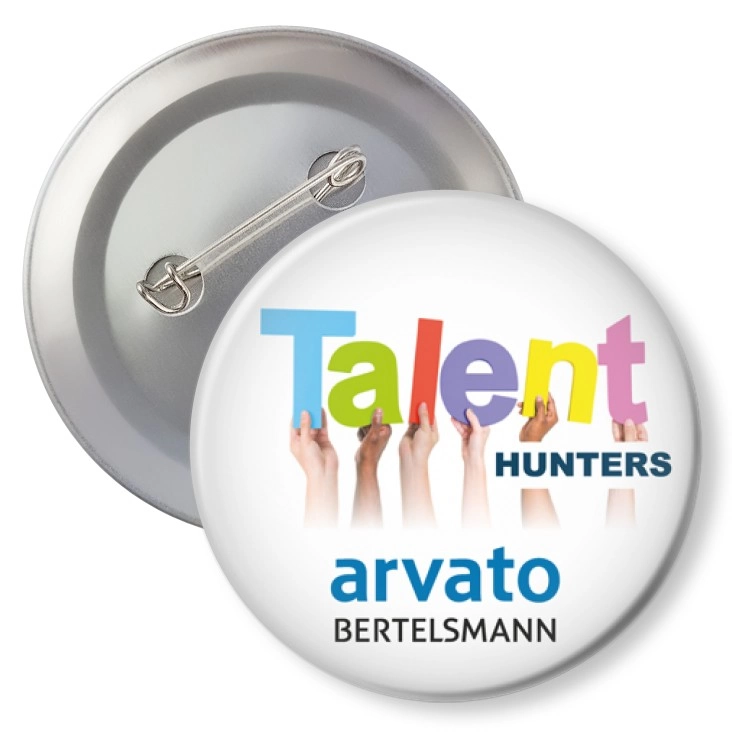 przypinka z agrafką Arvato