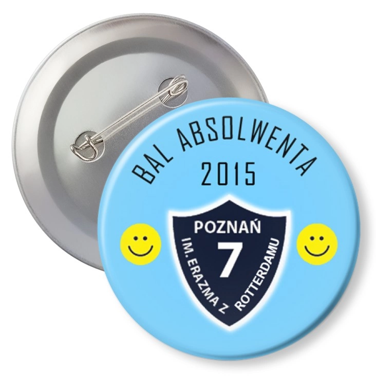 przypinka z agrafką Bal Absolwenta 2015