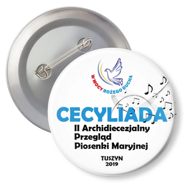 przypinka z agrafką Cecyliada