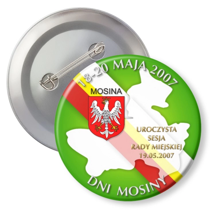 przypinka agrafka Dni Mosiny - Uroczysta Sesja Rady Miejskiej